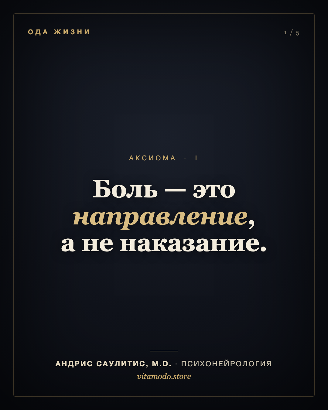 Аксиома 1