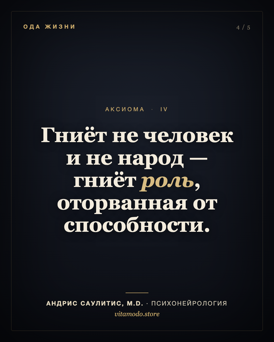 Аксиома 4