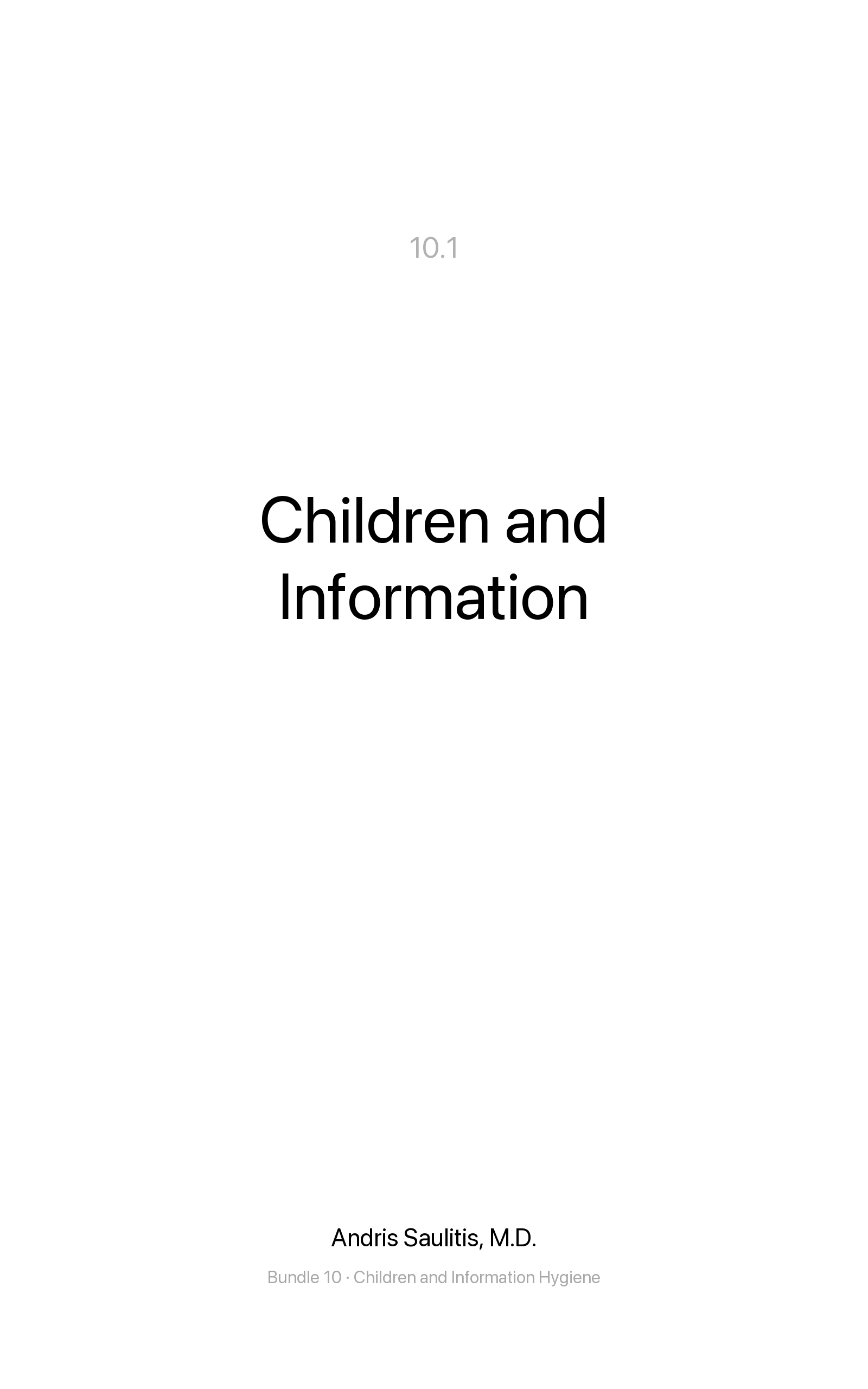 Children and Information