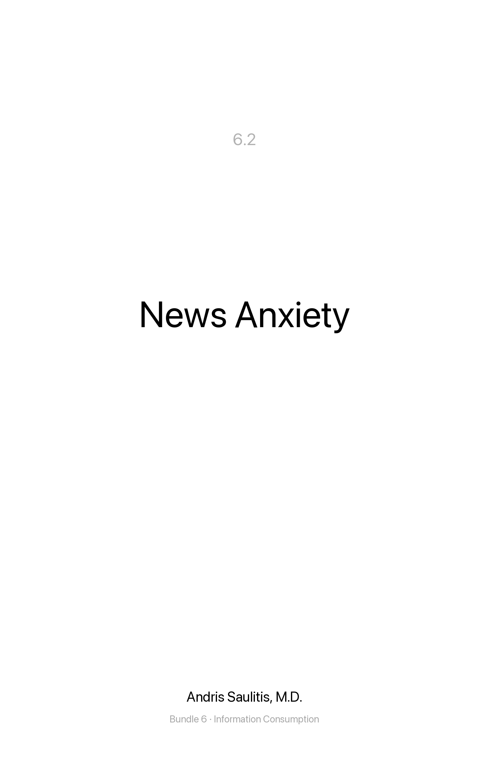 News Anxiety
