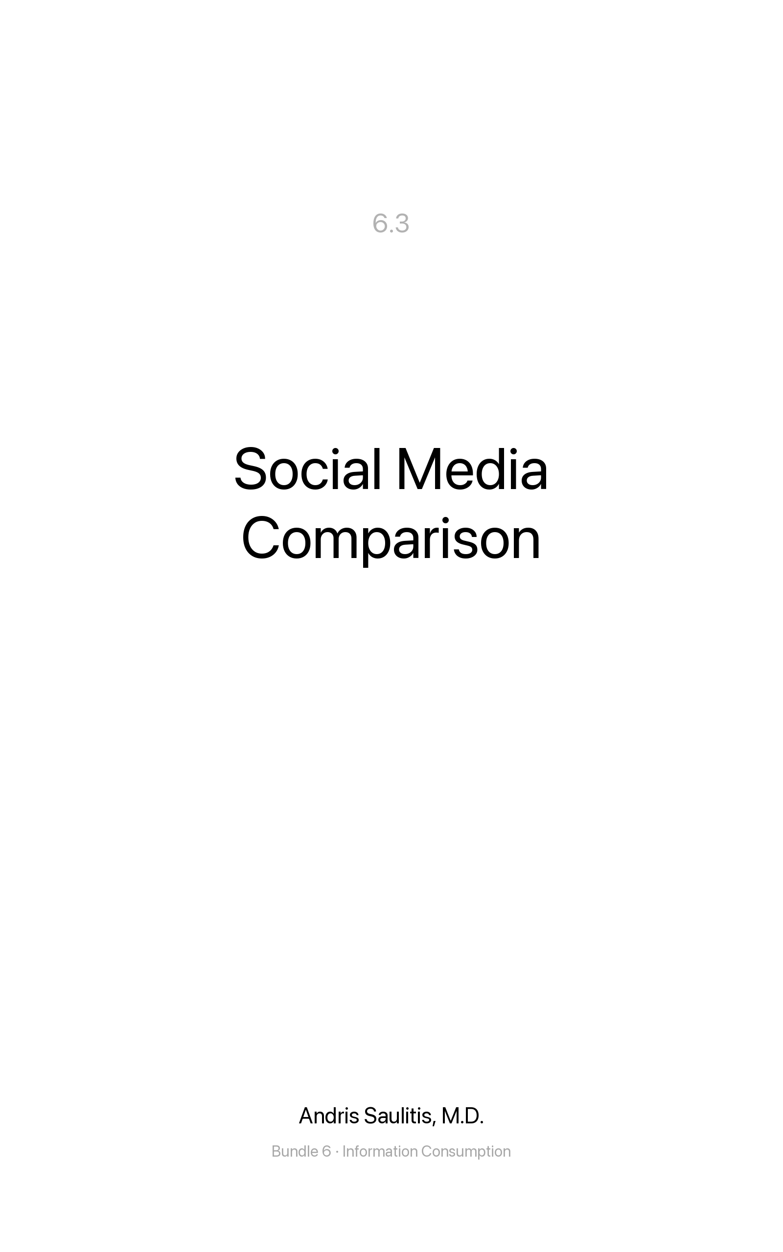 Social Media Comparison