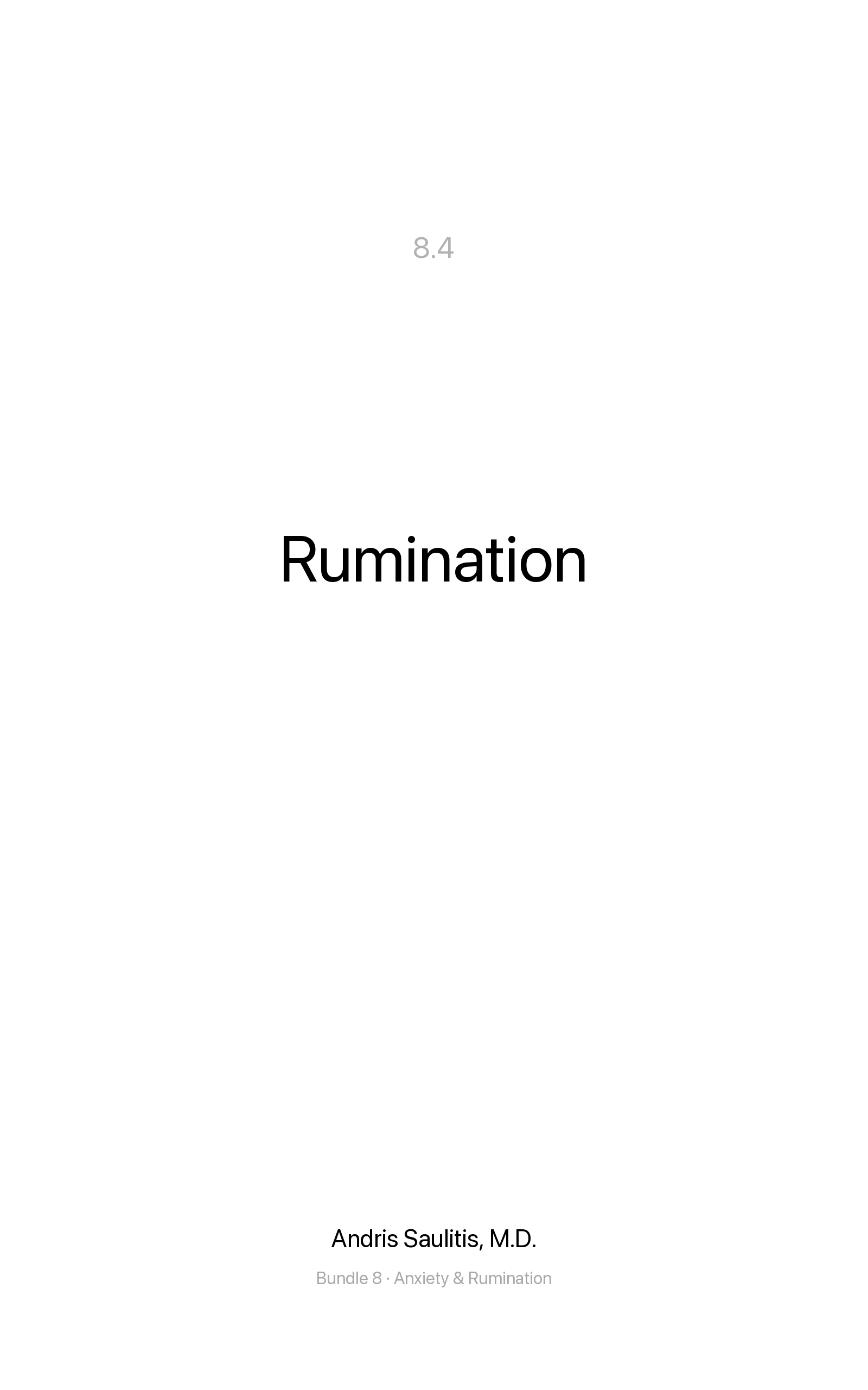 Rumination