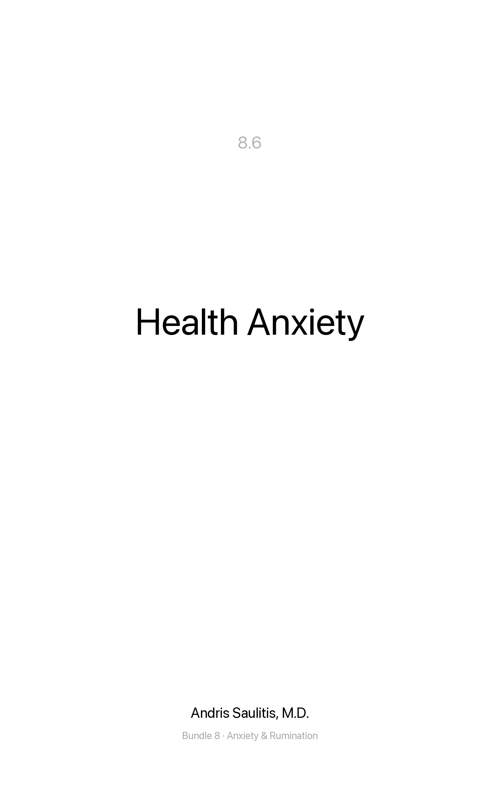 Health Anxiety
